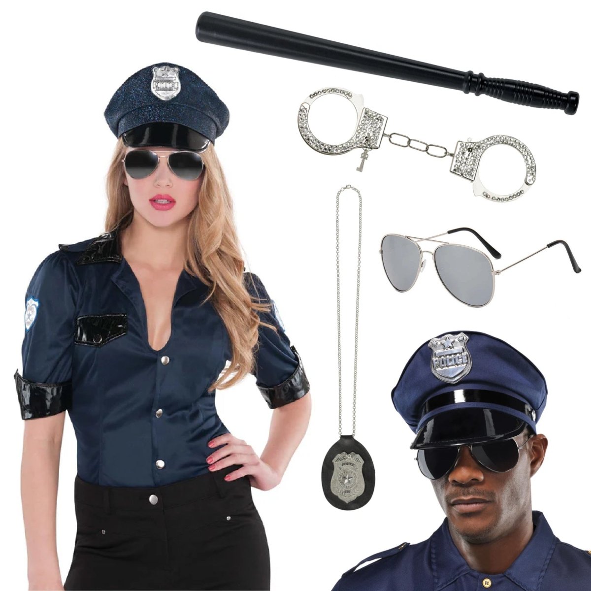 PARTY EXPERT Sexy Police Costume Accessory Kit