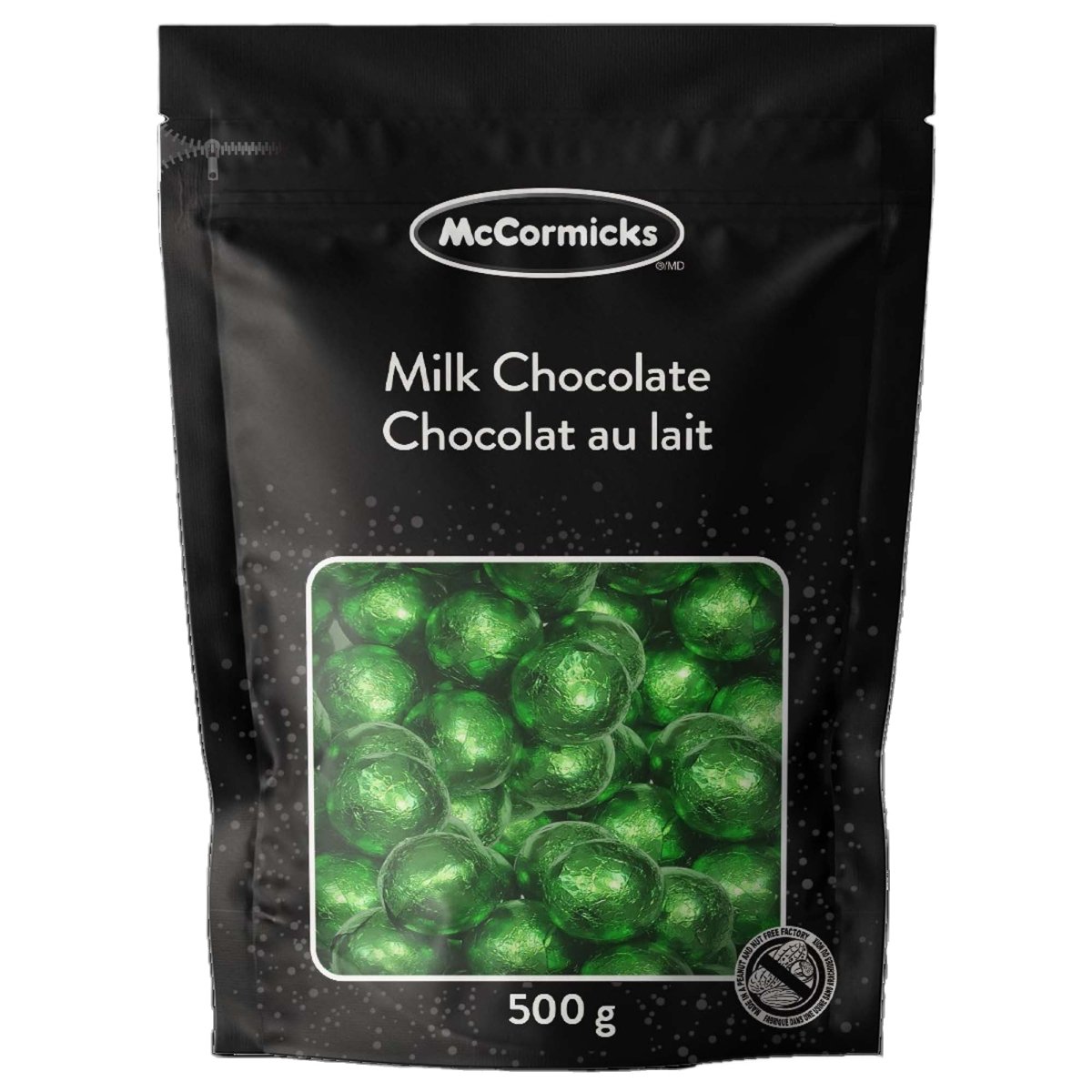 REGAL CONFECTION INC. Candy Milk Chocolate Balls, Green, 500g, 1 Count 057835050038