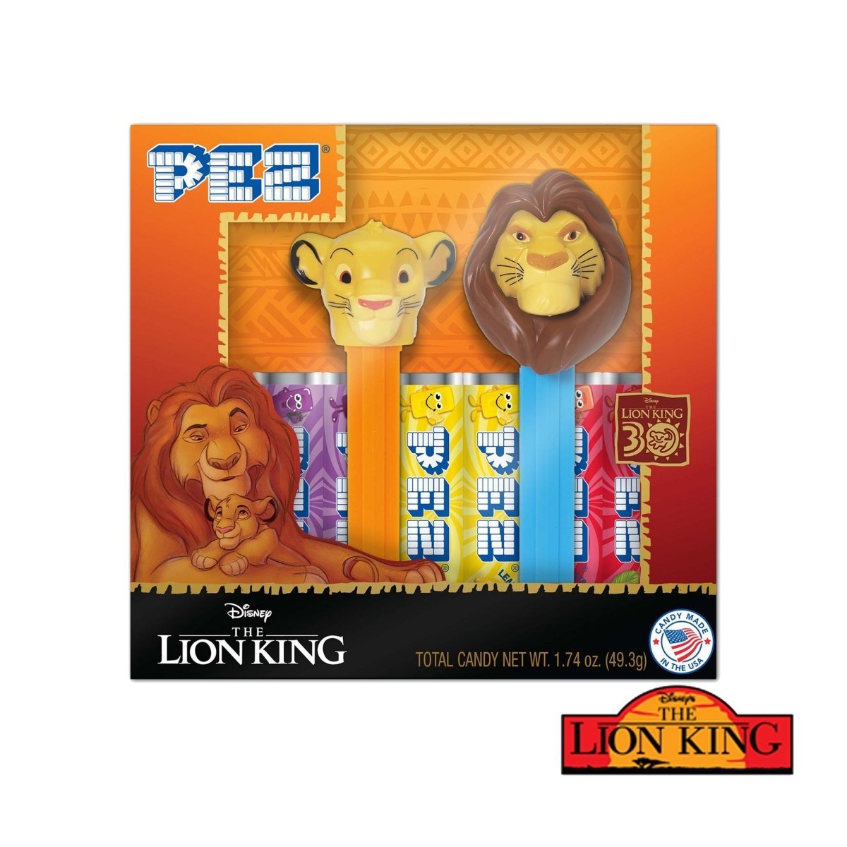 REGAL CONFECTION INC. Christmas Lion King Pez Twin Pack, 2 Count 073621012882