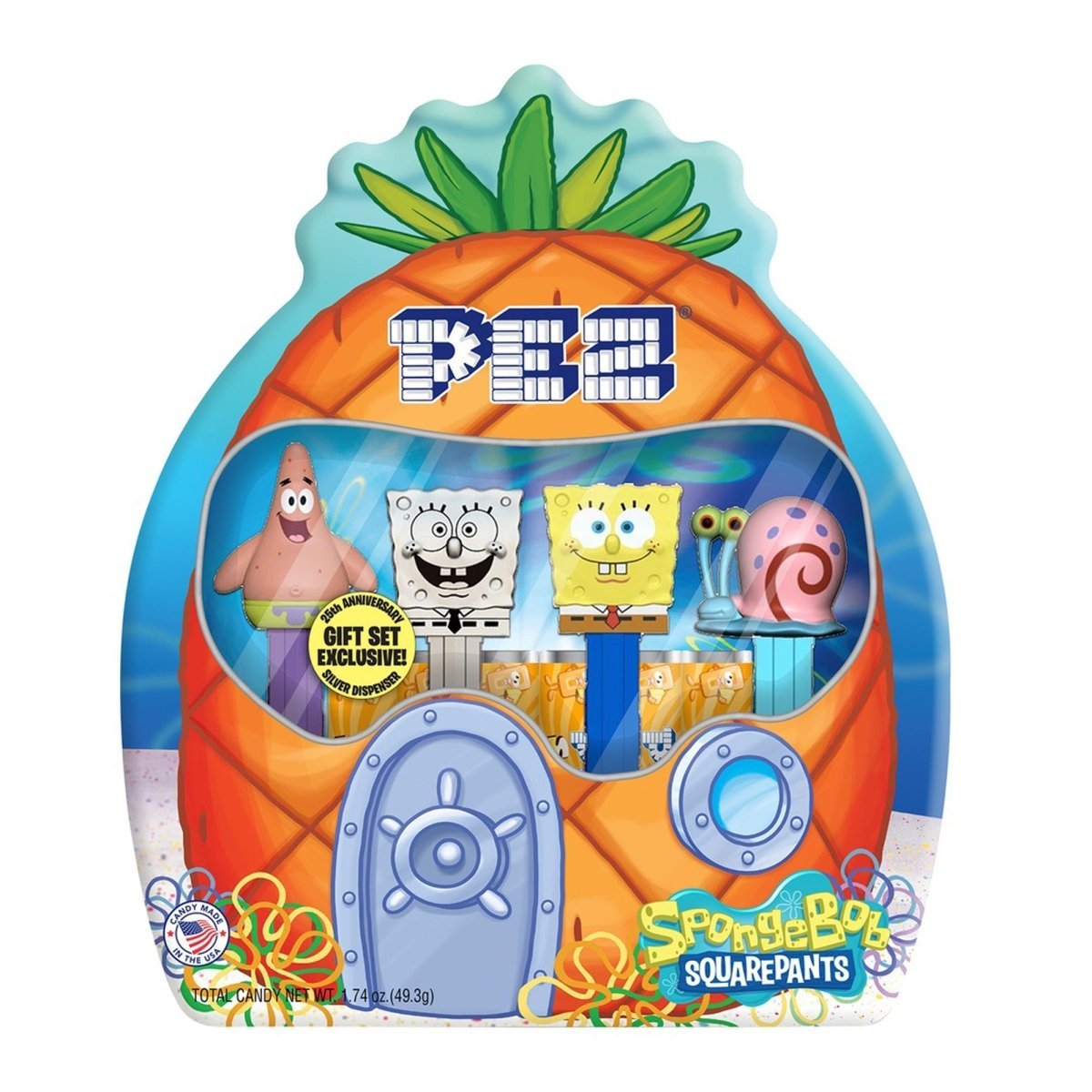 REGAL CONFECTION INC. Christmas SpongeBob Pez Gift Set, 4 Count 073621014244