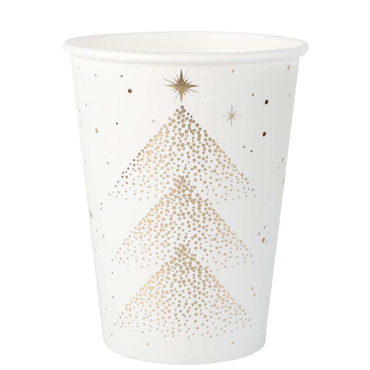 SANTEX Christmas Glittering Christmas Paper Cups, 10 Count 3660380114437