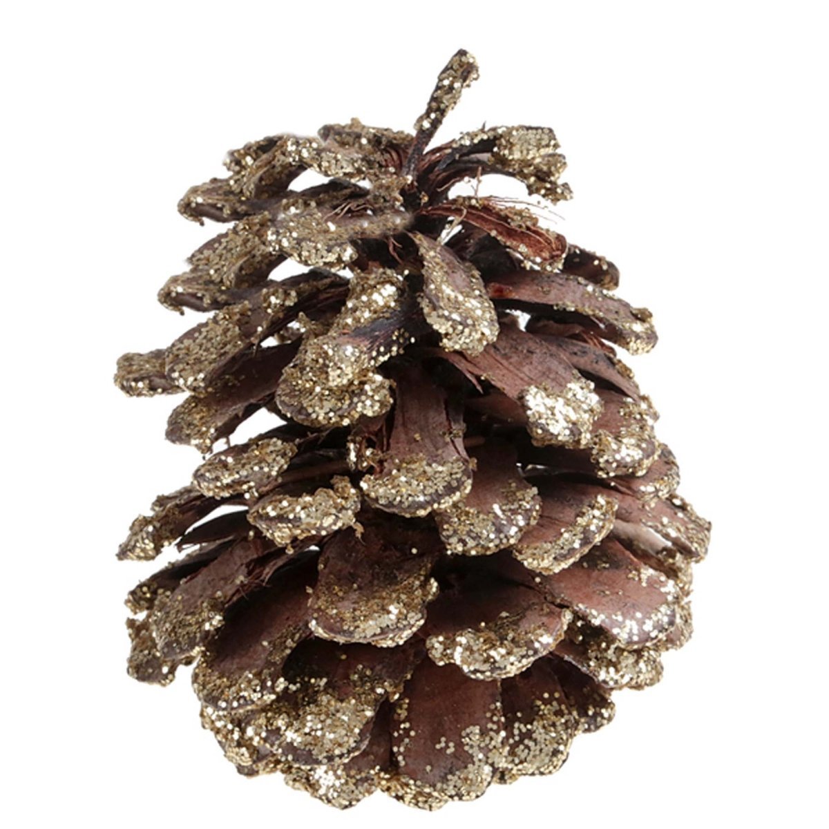 SANTEX Christmas Gold Pine Cones, 12 Count 3660380108450