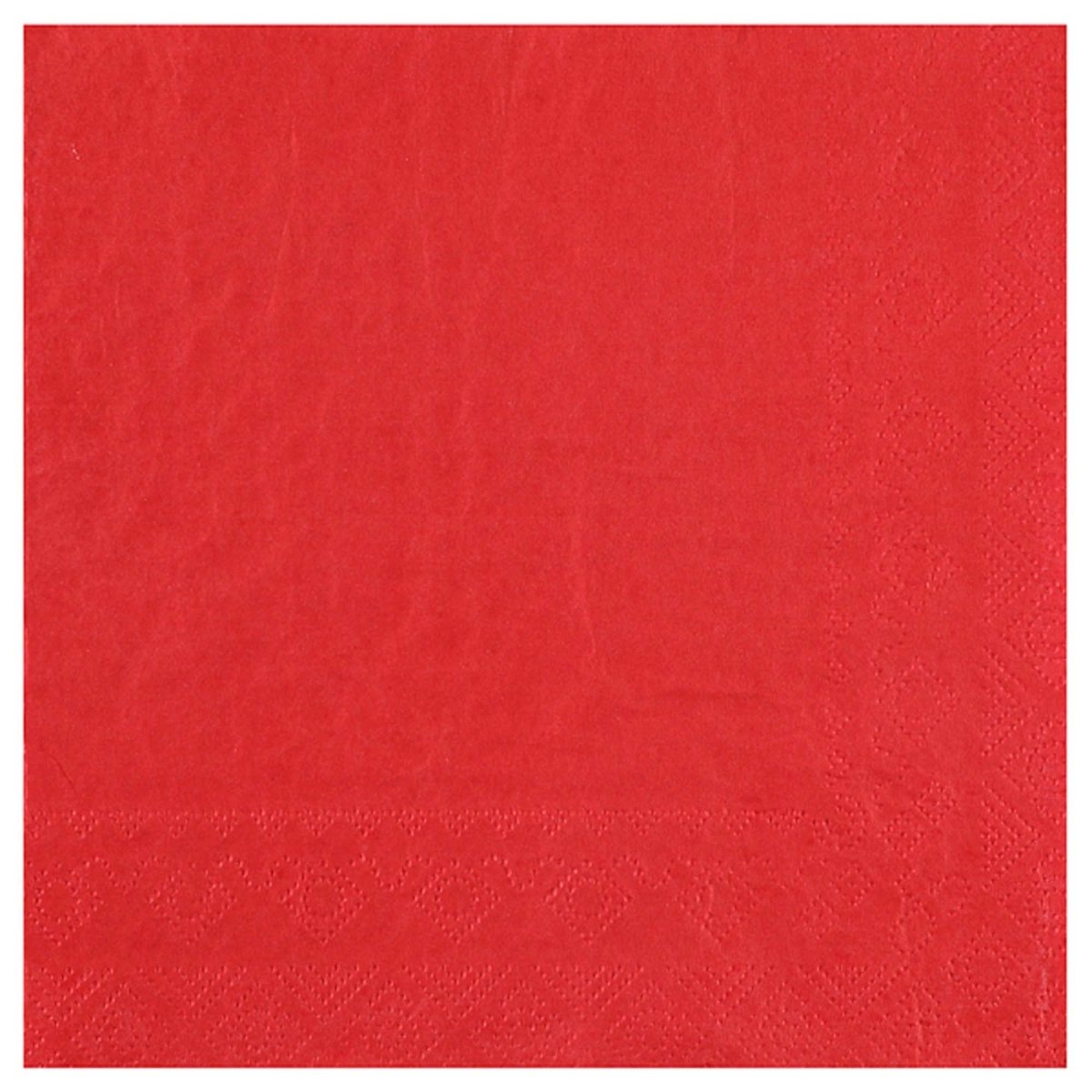 SANTEX Everyday Entertaining Red Large Lunch Napkins, 25 Count 3660380090045