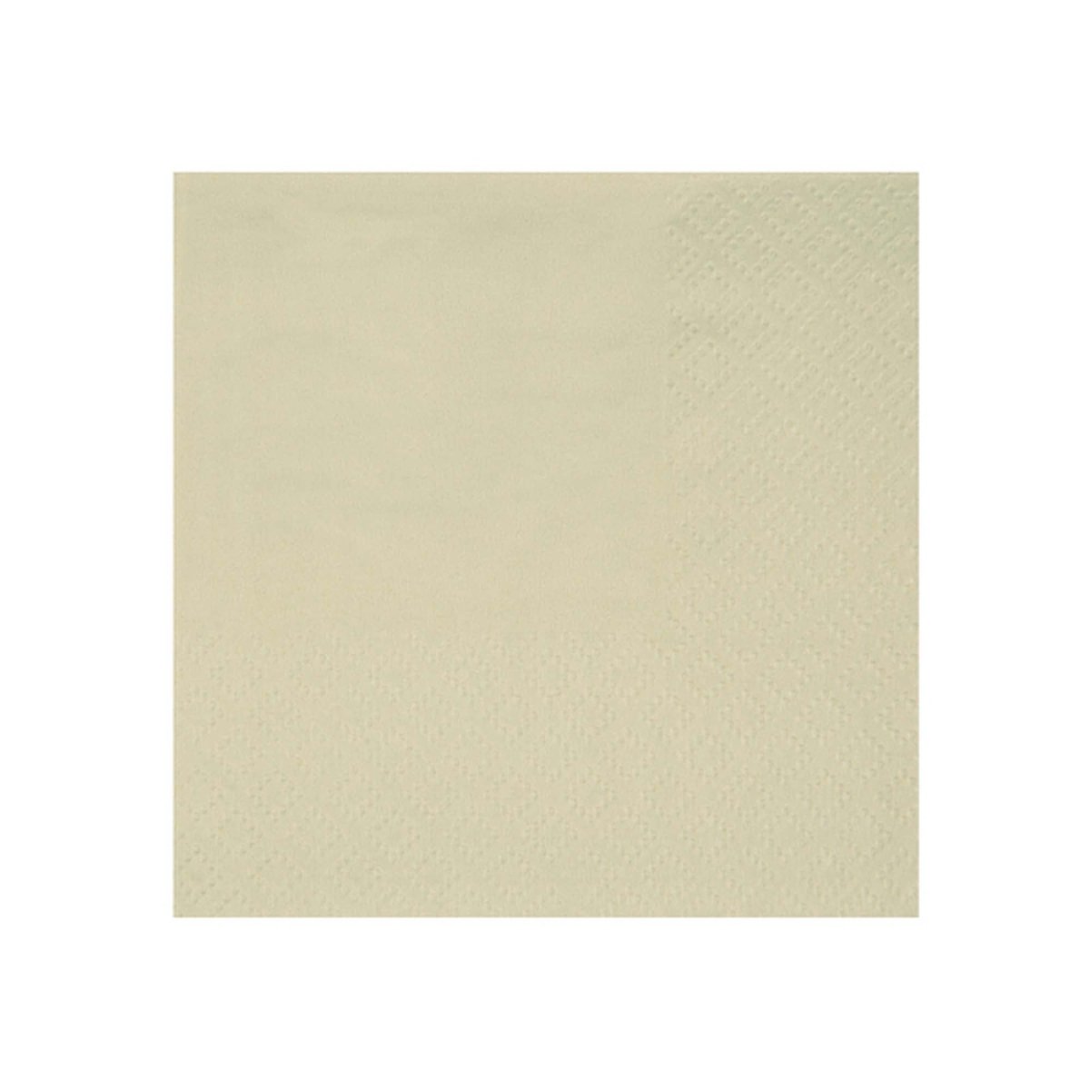 SANTEX Everyday Entertaining Sand Beige Small Beverage Napkins, 25 Count 3660380078876