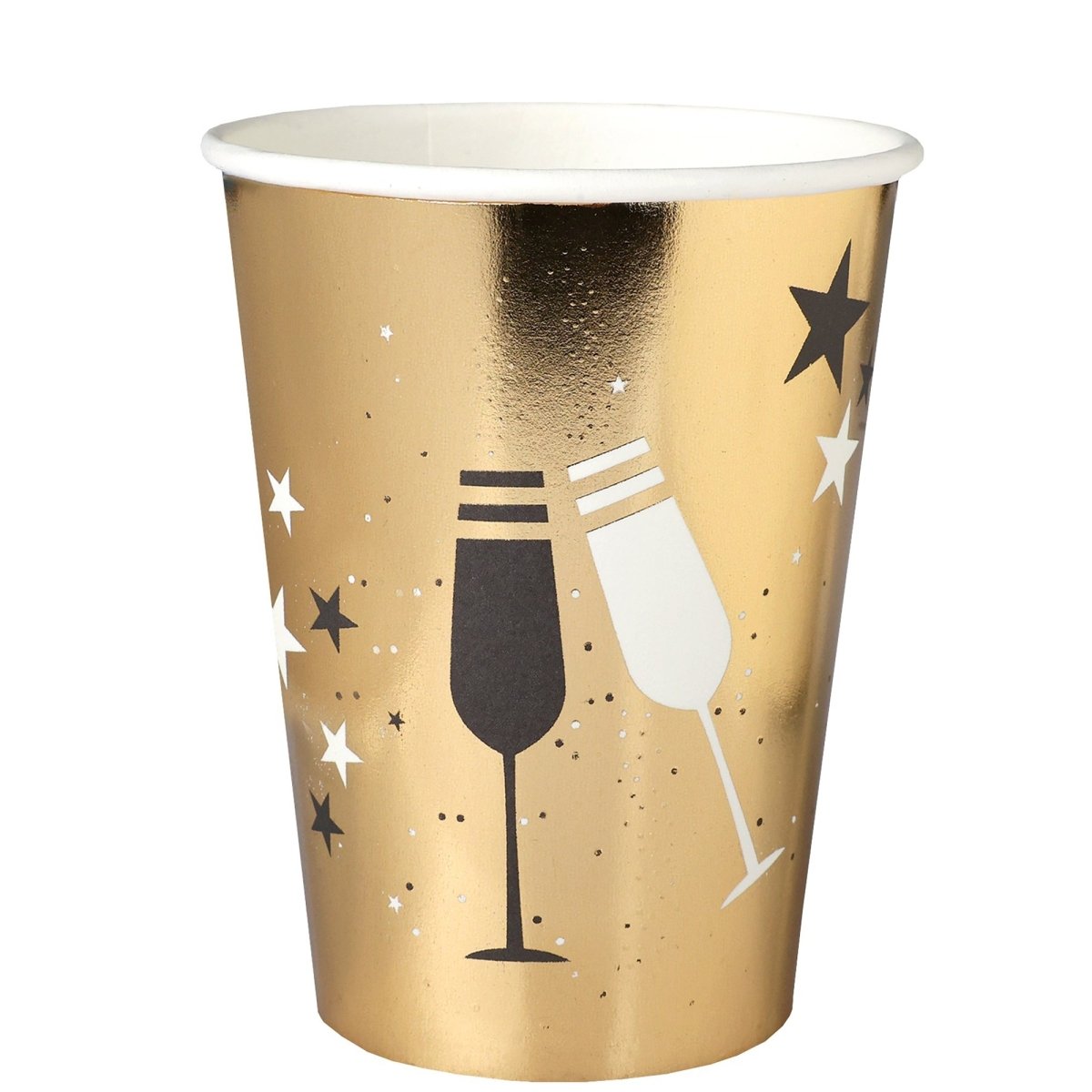 SANTEX New Year "Bonne Année" Champagne Paper Cups, 10 Count 3660380114901