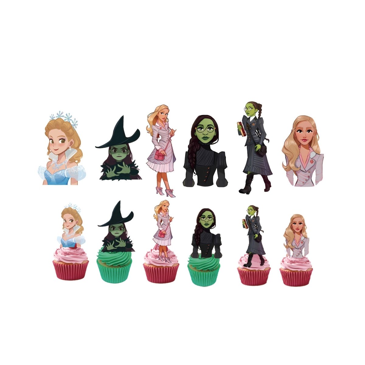 Shaoxing Keqiao Chengyou Textile Co.,Ltd Kids Birthday Wicked Birthday Cupcake Toppers, 12 Count 810120718859