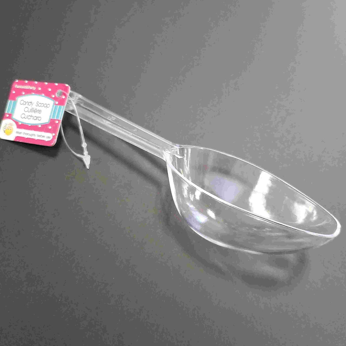 SIU & SONS INT'L TRADING Disposable-Plasticware Mini Clear Candy Scoop, 1 Count