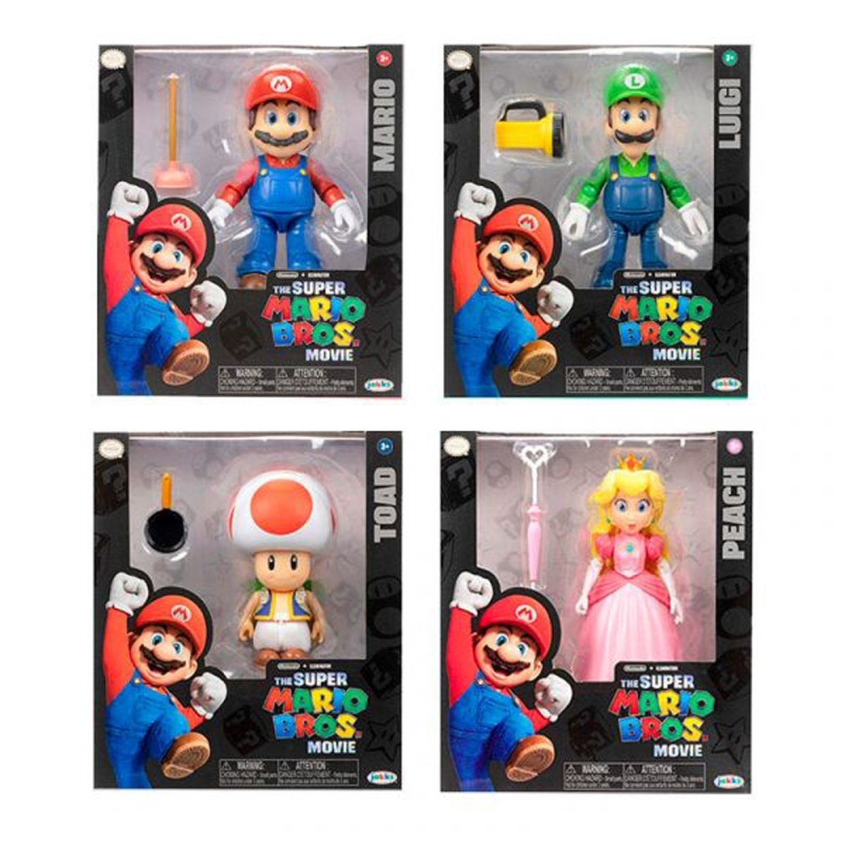 U.P.D. INC Toys & Games Super Mario Bros. Movie Action Figure, 5 Inches, Assortment, 1 Count 192995417168