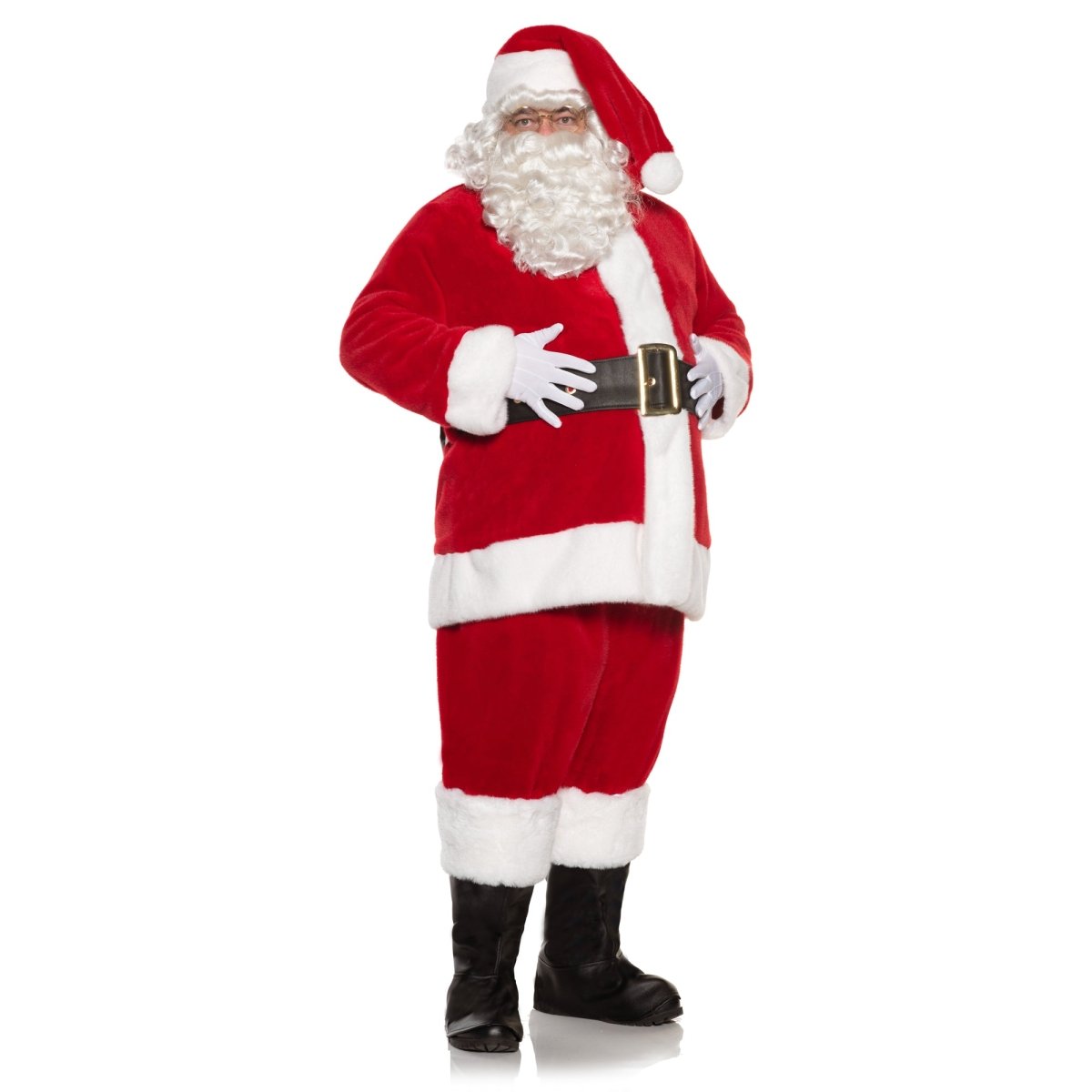 UNDERWRAPS Christmas Premier Grade Plush Santa Costume for Adults 843248172098