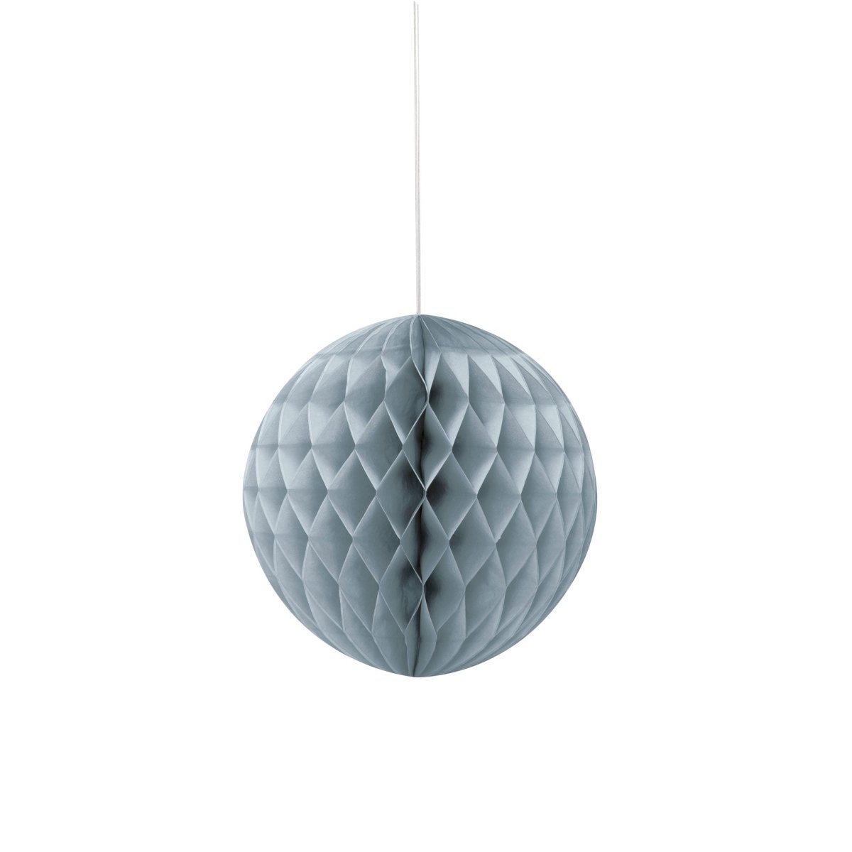 UNIQUE PARTY FAVORS Decorations Silver Honeycomb Ball, 8 Inches, 1 Count 011179632244