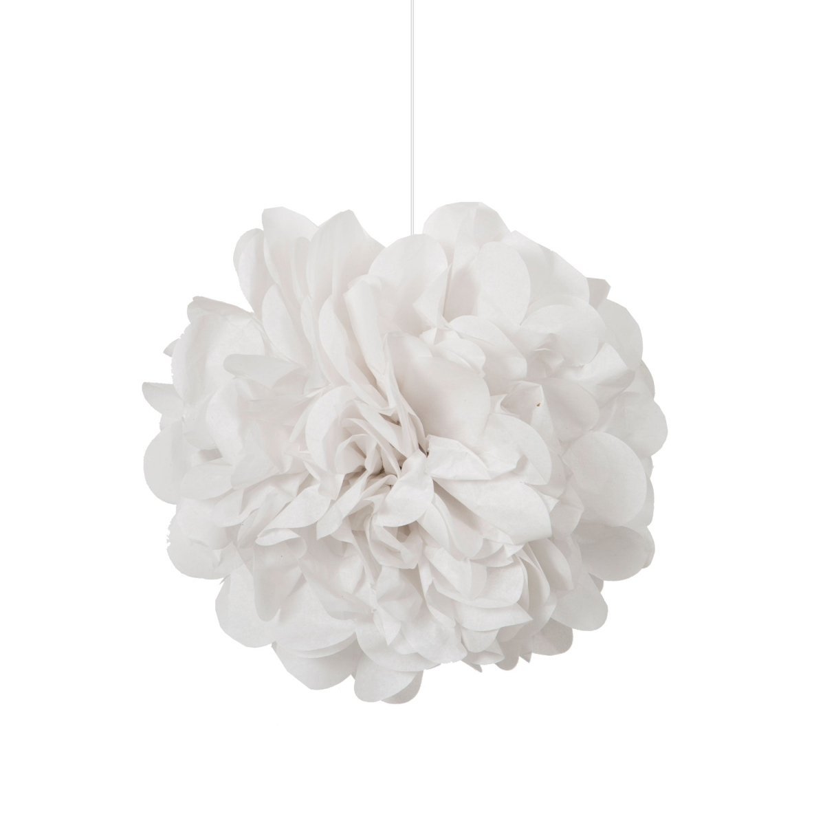UNIQUE PARTY FAVORS Decorations White Mini Puff Hanging Decorations, 9 Inches, 3 Count 011179642212