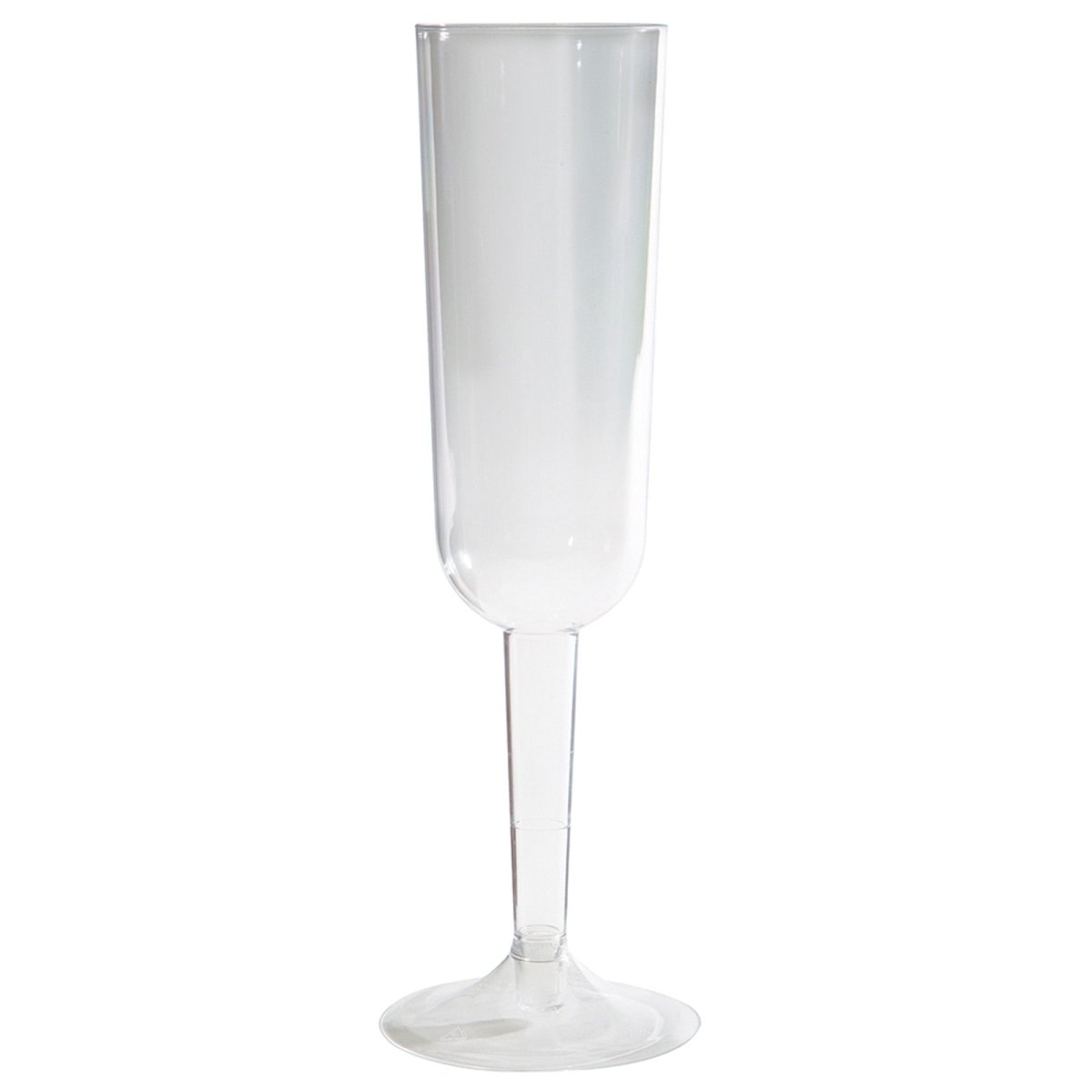 UNIQUE PARTY FAVORS Disposable-Plasticware Clear Plastic Champagne Flutes, 7 Oz, 4 Count 011179493951