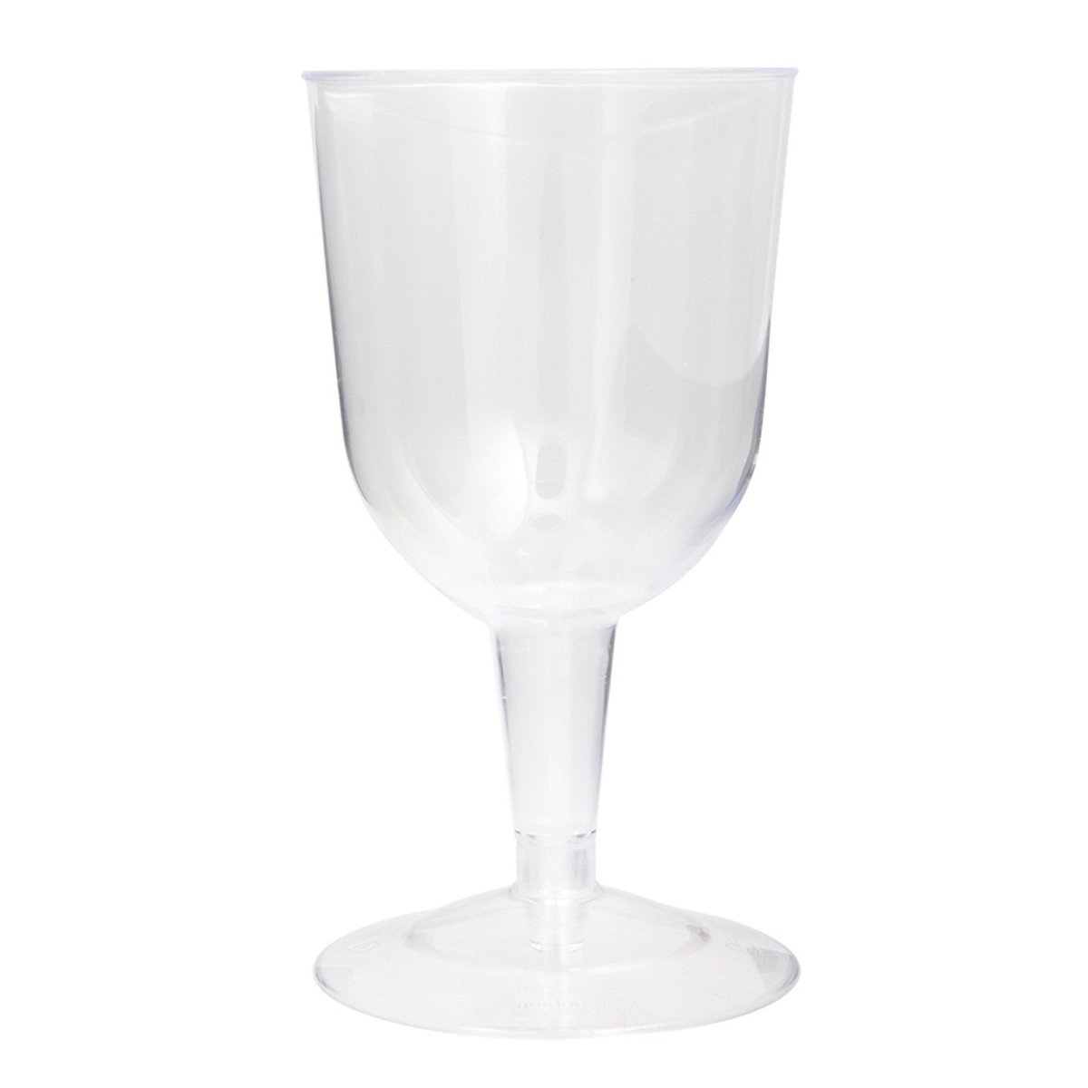 UNIQUE PARTY FAVORS Disposable-Plasticware Clear Plastic Wine Glasses, 5 Oz, 8 Count 011179494026
