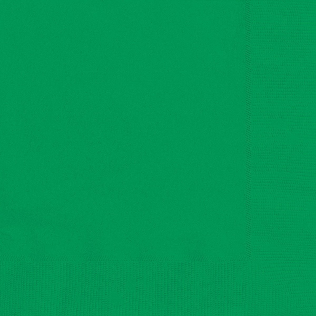 UNIQUE PARTY FAVORS Disposable-Plasticware Emerald Green Large Lunch Napkins, 20 Count 011179318520