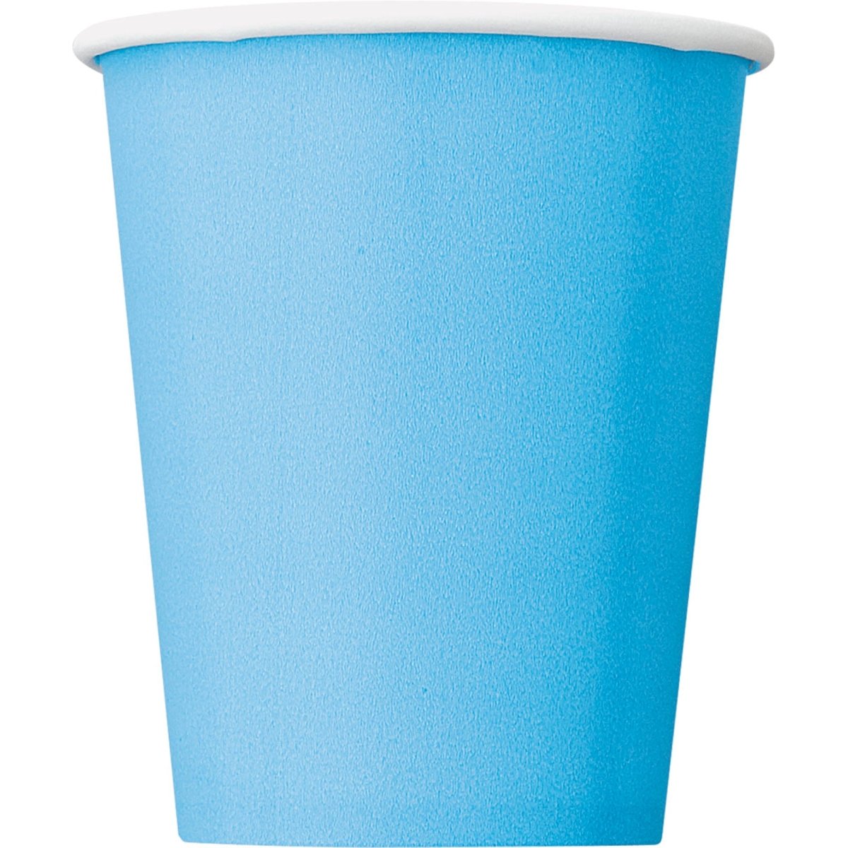 UNIQUE PARTY FAVORS Disposable-Plasticware Light Blue Paper Cups, 9 Oz, 8 Count 011179309023