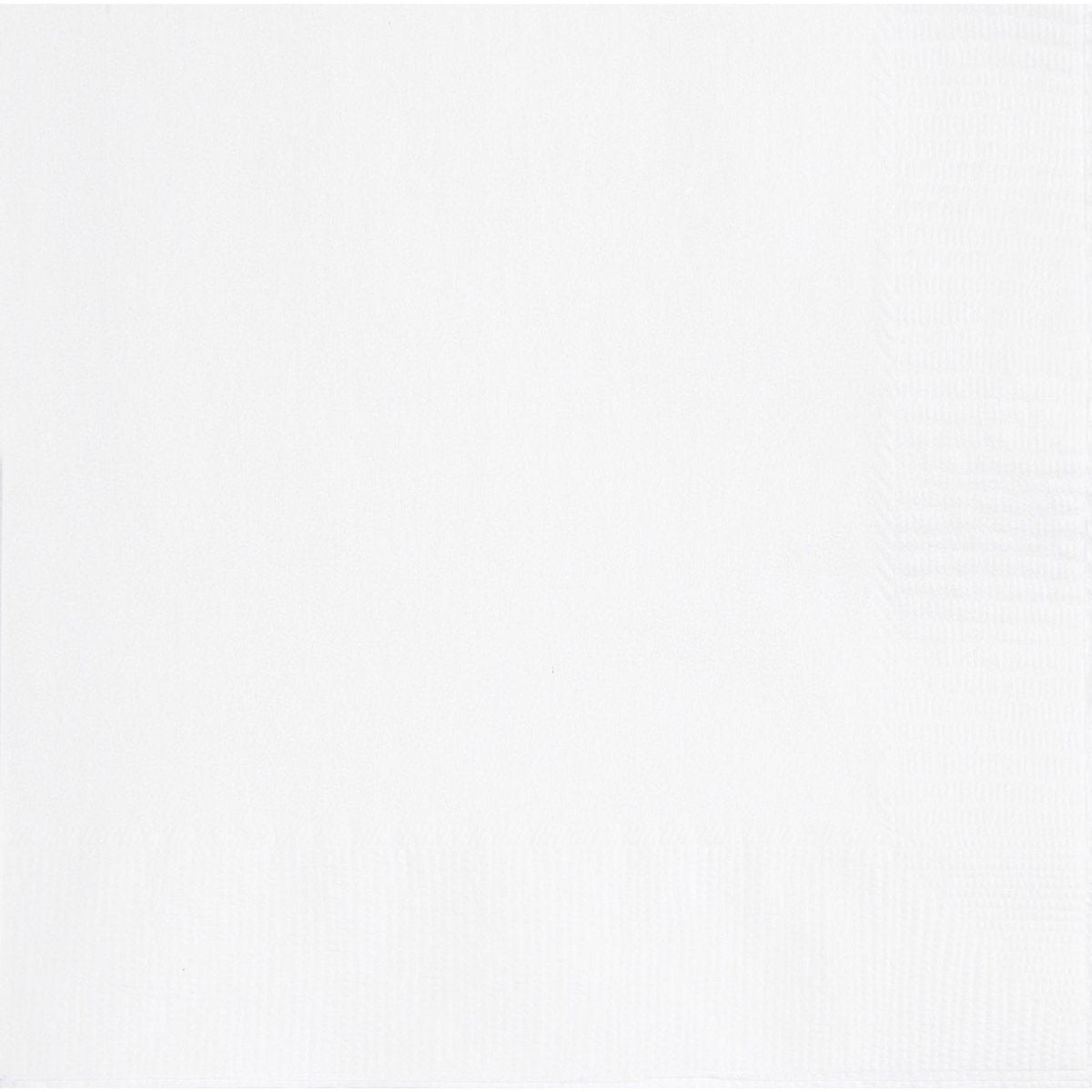 UNIQUE PARTY FAVORS Disposable-Plasticware White Large Lunch Napkins, 20 Count 011179031023