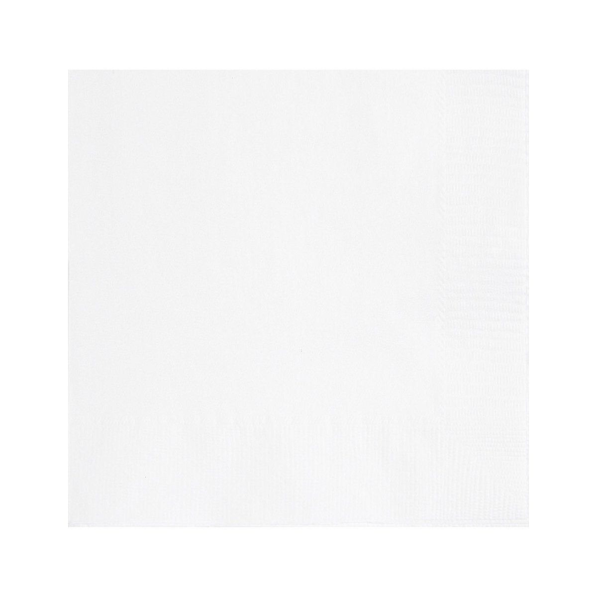 UNIQUE PARTY FAVORS Disposable-Plasticware White Small Beverage Napkins, 20 Count 011179031016