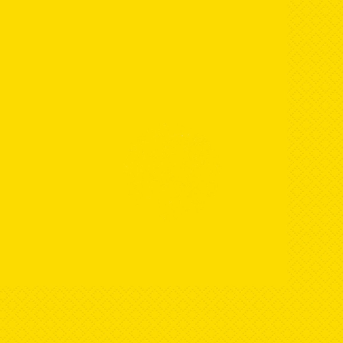 UNIQUE PARTY FAVORS Disposable-Plasticware Yellow Large Lunch Napkins, 20 Count 011179992027