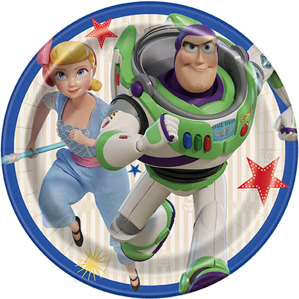 UNIQUE PARTY FAVORS Kids Birthday Toy Story Birthday Small Round Dessert Paper Plates, Disney, 7 Inches, 8 Count 011179795543