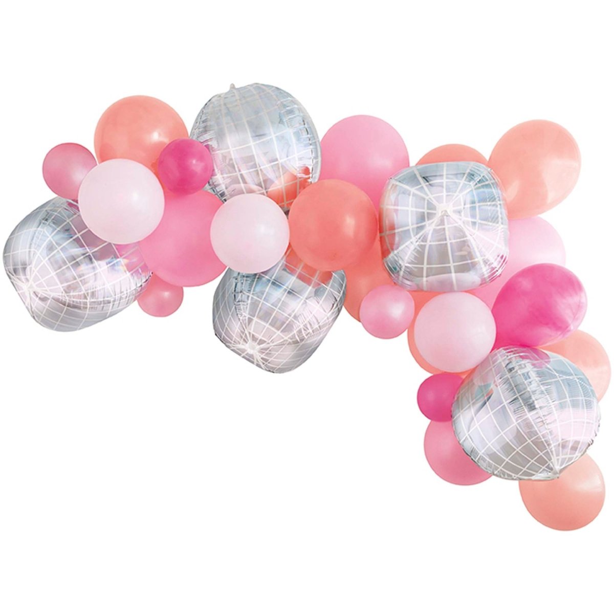 UNIQUE PARTY FAVORS Summer Summer Disco Balloon Arch Kit, 25 Count 011179136971