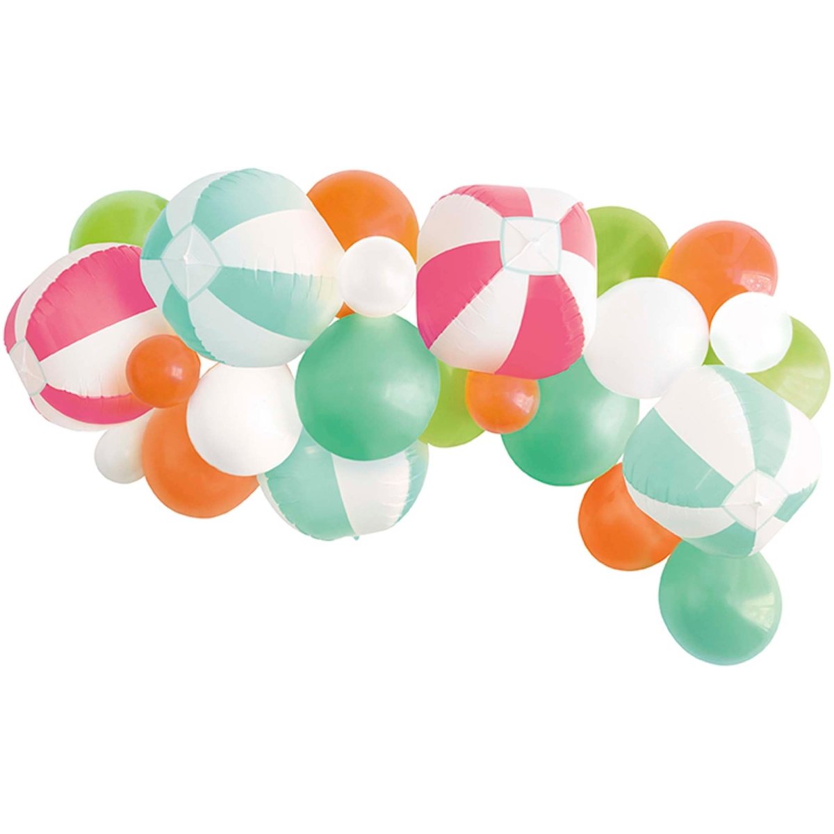 UNIQUE PARTY FAVORS Summer Summer Fun Balloon Arch Kit, 25 Count 011179133604