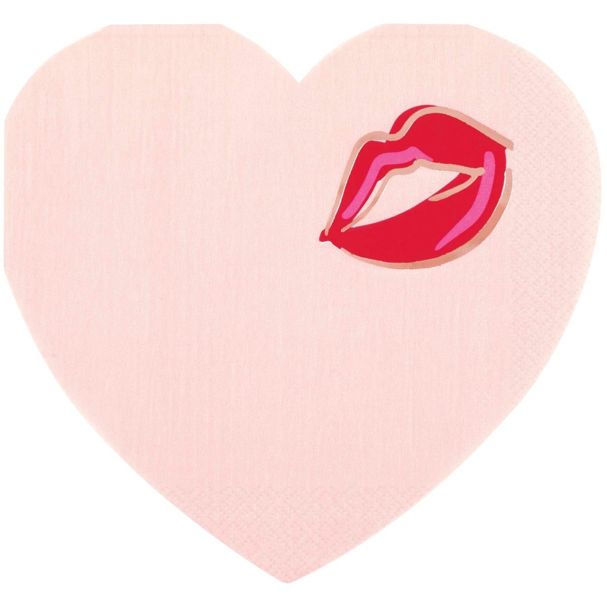 UNIQUE PARTY FAVORS Valentine's Day R & P Valentine's Day Large Heart Shaped Lunch Napkins, 16 Count 011179987825
