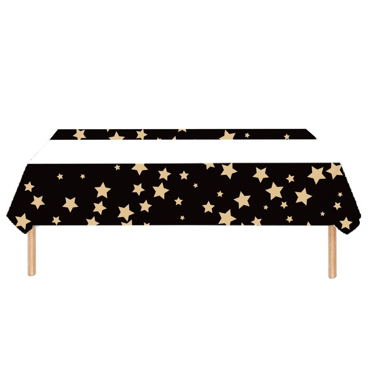 YIWU DAMAI Christmas New Year 2026 Rectangular Paper Table Cover, 47 x 70 Inches, 1 Count 840482500526