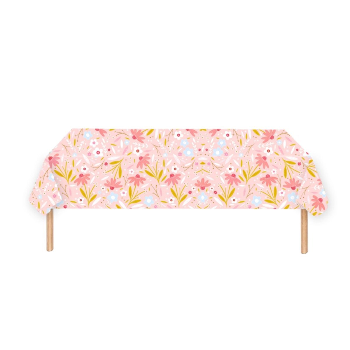 YIWU DAMAI Everyday Entertaining Daisy Daydream Rectangular Paper Table Cover, 47 x 70 Inches, 1 Count 810120717760