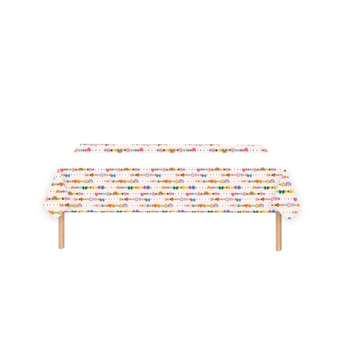 YIWU DAMAI Everyday Entertaining Friendship Rectangular Paper Table Cover, 47 x 70 Inches, 1 Count 840482500625