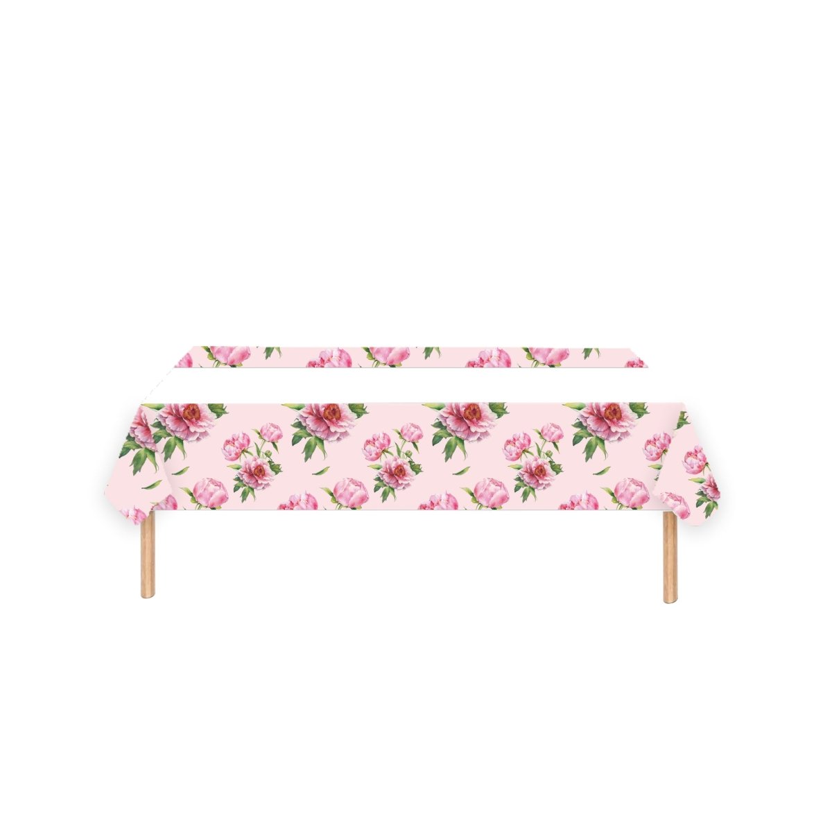 YIWU DAMAI Everyday Entertaining Rosy Elegance Rectangular Paper Table Cover, 47 x 70 Inches, 1 Count 810120719764
