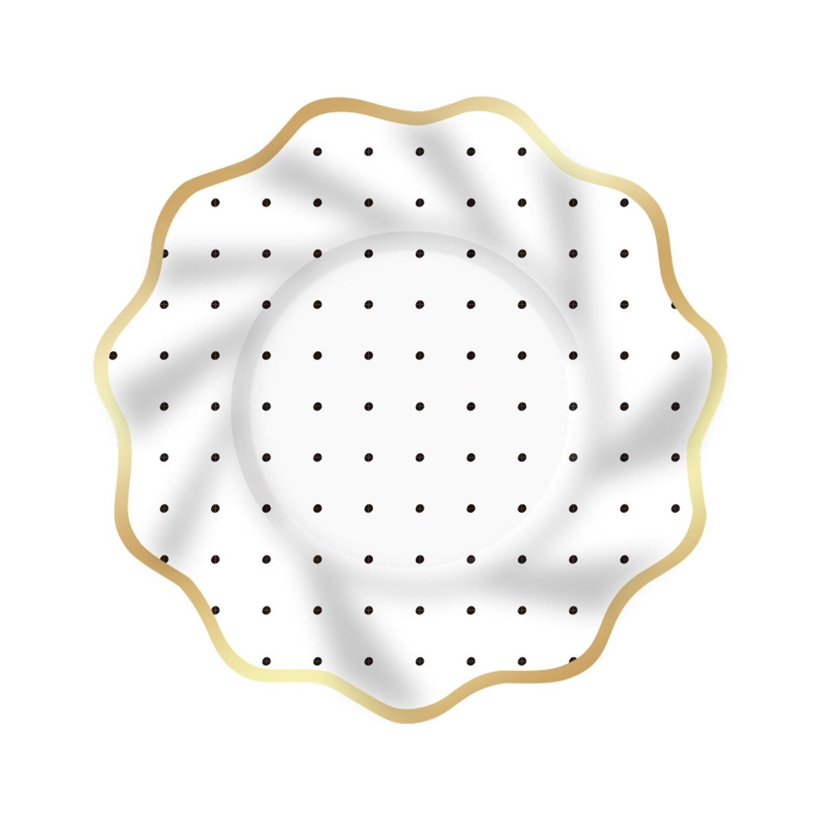 YIWU DAMAI Everyday Entertaining Sophisticated Chic Patterns Large Lunch Paper Plates, 10 Inches, 8 Count 810120719498