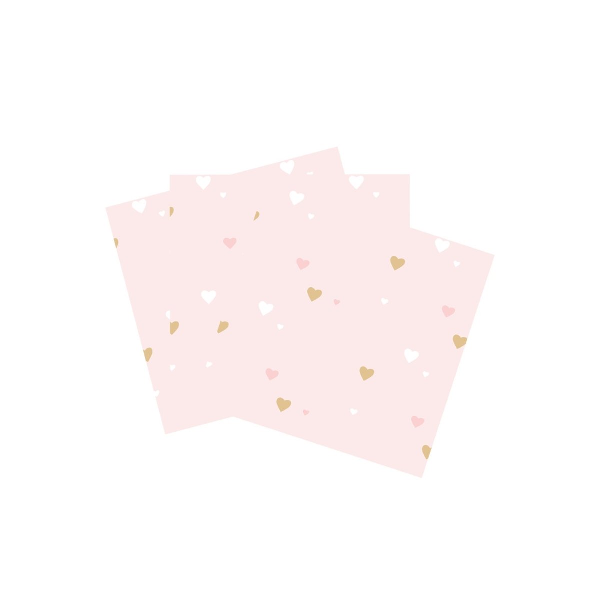YIWU DAMAI General Birthday Blushing Hearts Large Lunch Napkins, 16 Count 810120719573