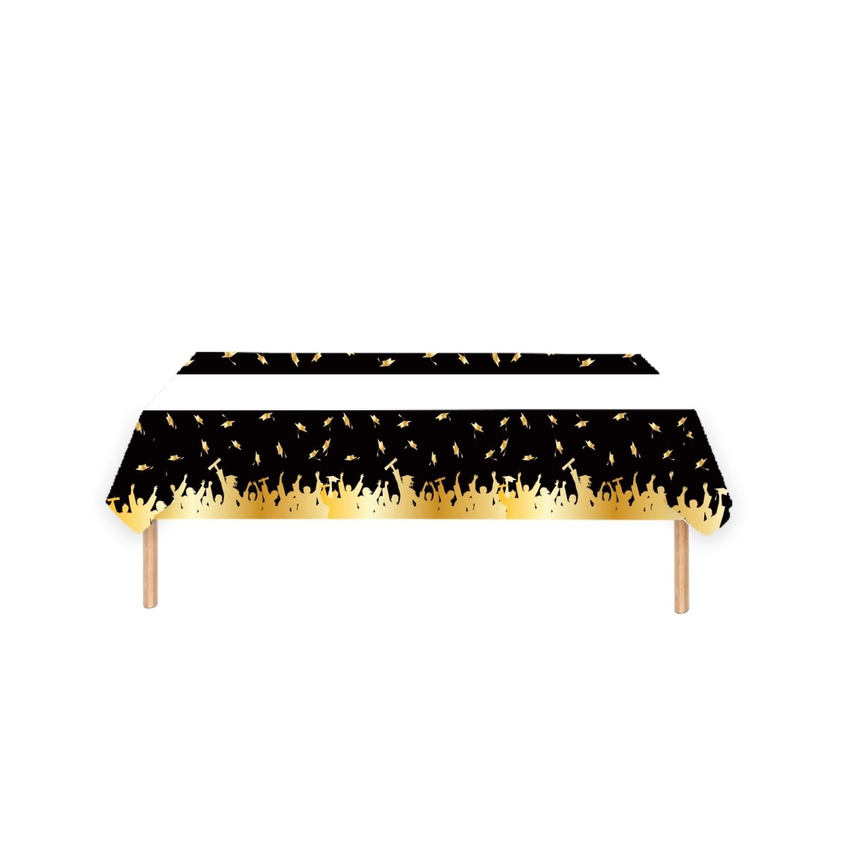 YIWU DAMAI Graduation Graduation Rectangular Paper Table Cover, 47 x 70 Inches, 1 Count 840482501349