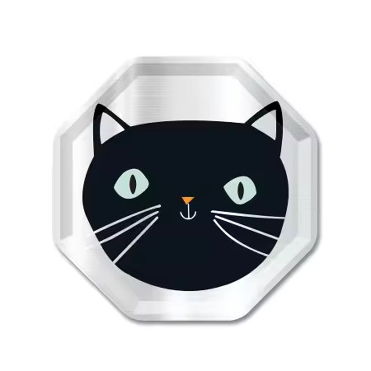 YIWU DAMAI Halloween Spooky Wonders Large Octagon Lunch Paper Plates, 10 Inches, 8 Count 840482501615