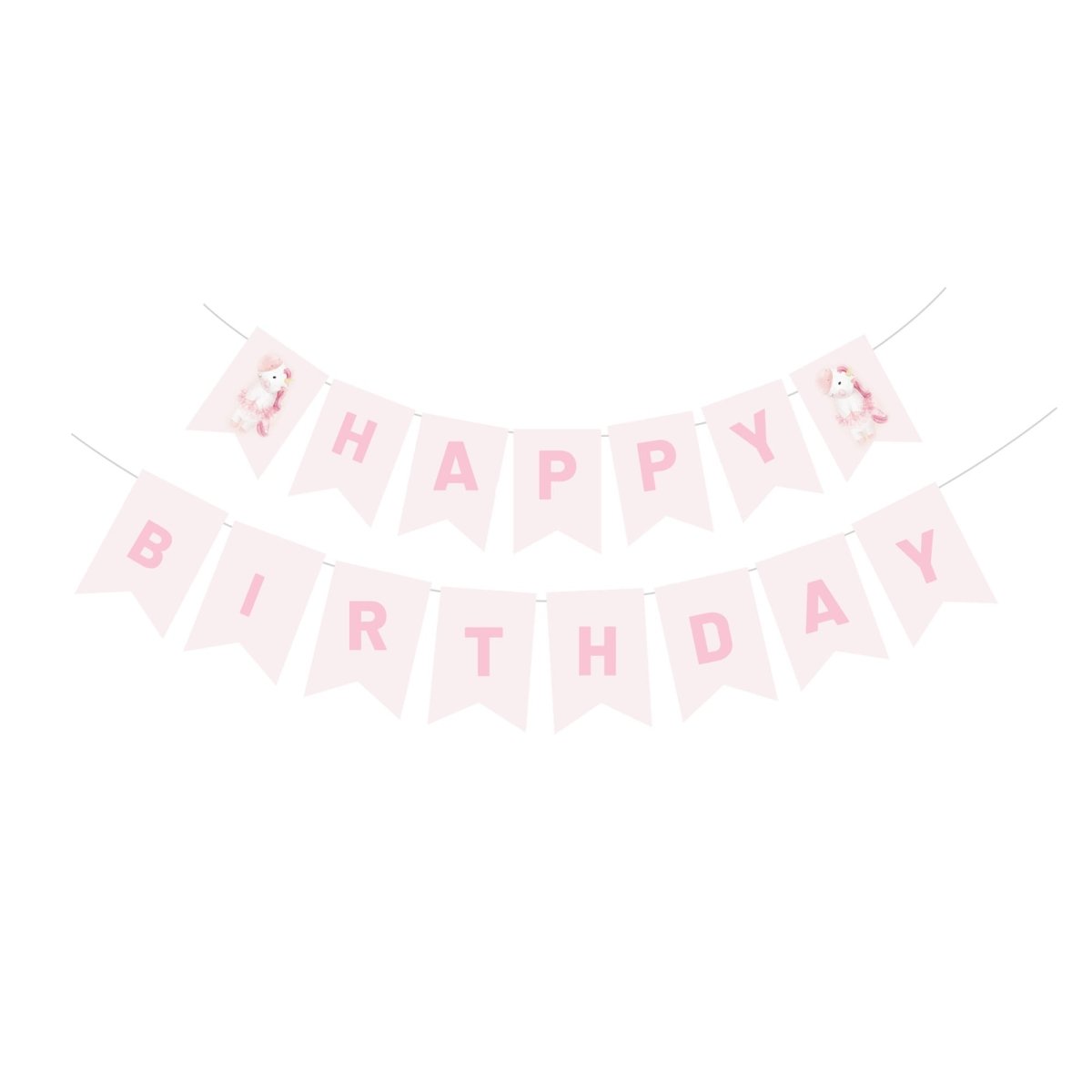 YIWU DAMAI Kids Birthday Unicorn Dreams Happy Birthday Paper Banner, 118 Inches, 1 Count 810120719917