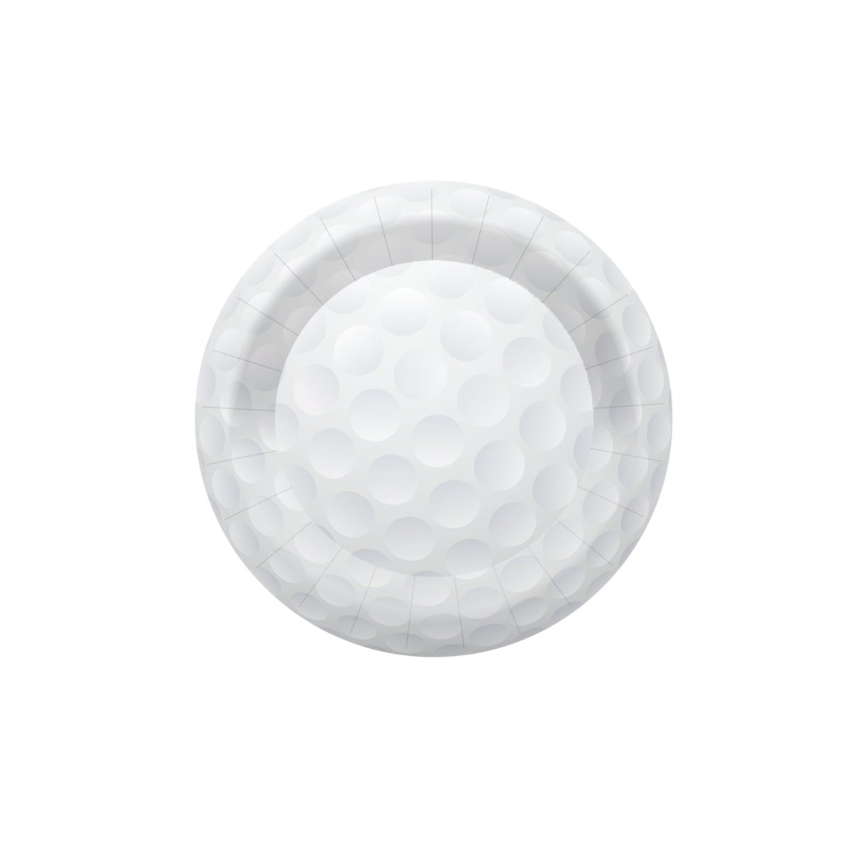 YIWU DAMAI Theme Party Golf Small Round Dessert Paper Plates, 7 Inches, 8 Count 840482500366