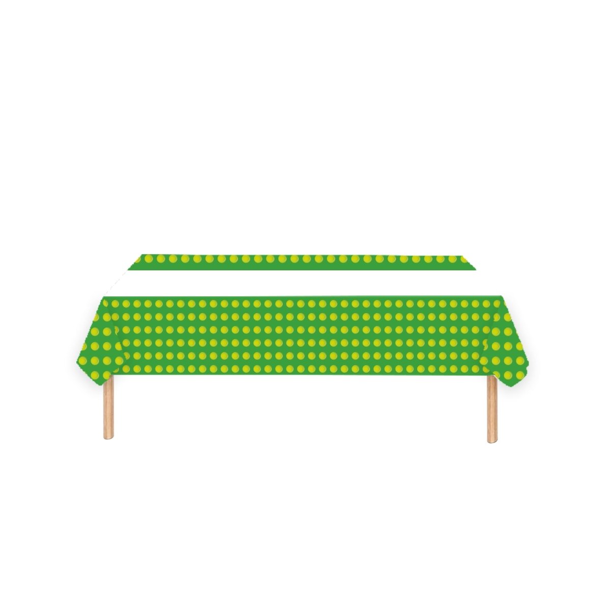 YIWU DAMAI Theme Party Tennis Rectangular Paper Table Cover, 47 x 70 Inches, 1 Count 840482500342