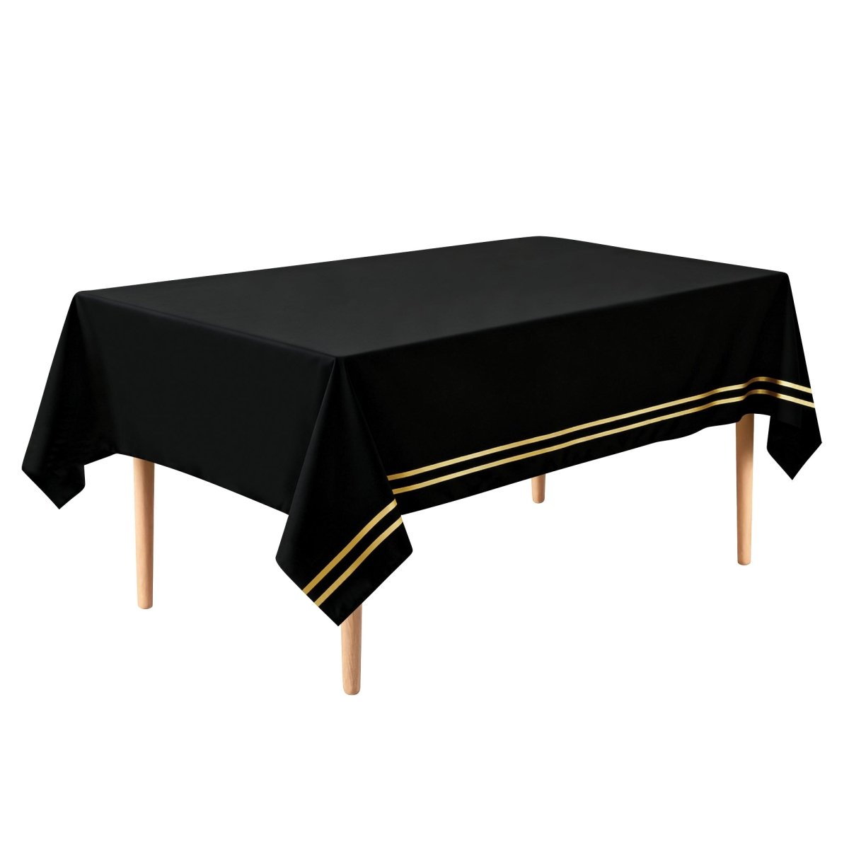 YIWU JINBO IMPORT AND EXPORT CO., LTD Age Specific Birthday Golden Celebration Rectangular Table Cover, 54 x 108 Inches, 1 Count 840482509062
