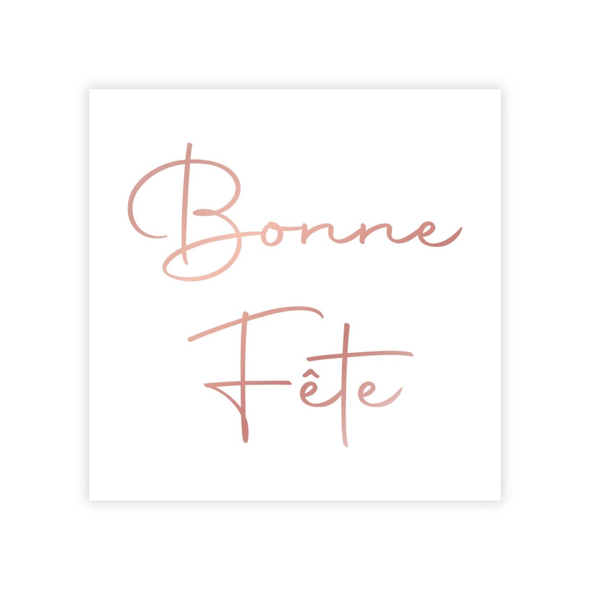 YIWU JINBO IMPORT AND EXPORT CO., LTD Age Specific Birthday Rosé Celebration Bonne Fête Large Lunch Napkins, 16 Count 840482508898