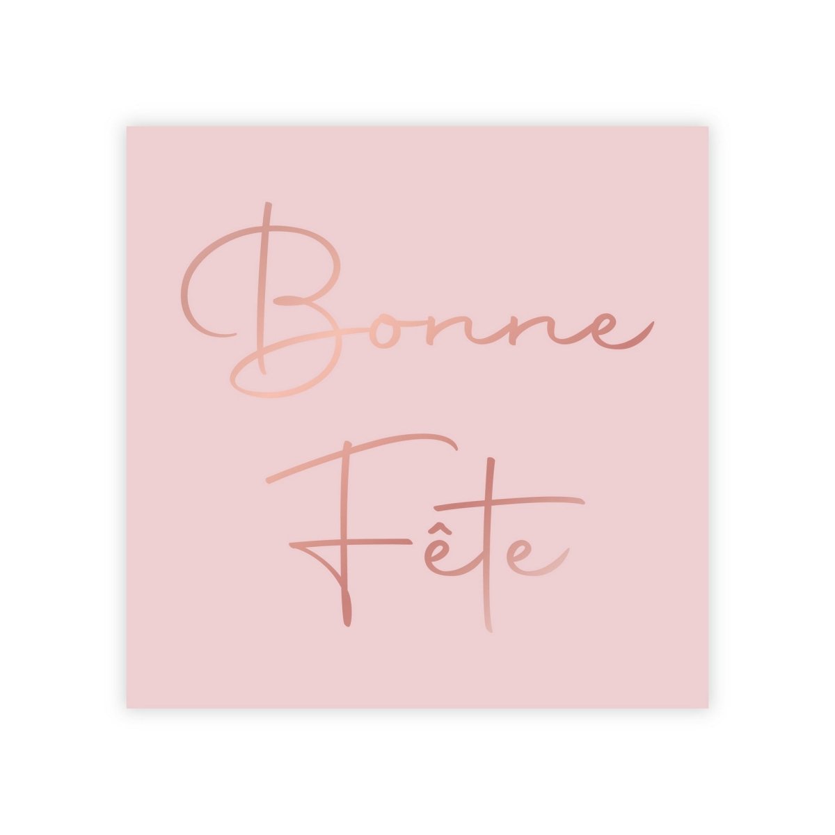YIWU JINBO IMPORT AND EXPORT CO., LTD Age Specific Birthday Rosé Celebration Bonne Fête Small Beverage Napkins, 16 Count 840482508874