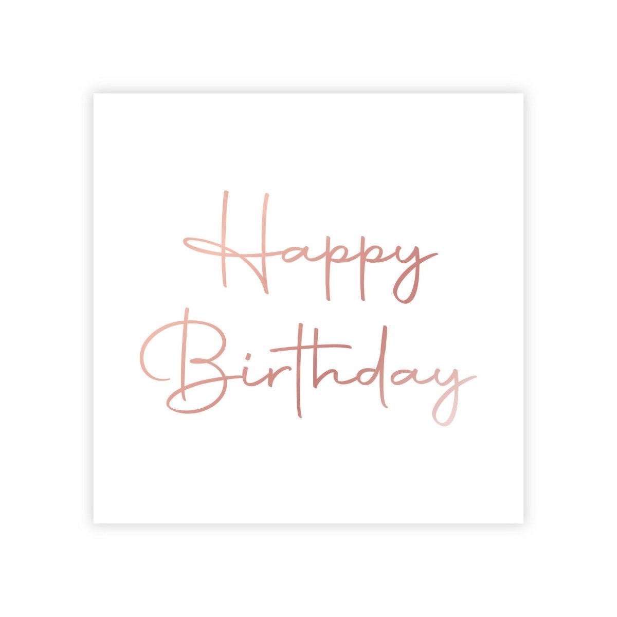 YIWU JINBO IMPORT AND EXPORT CO., LTD Age Specific Birthday Rosé Celebration Happy Birthday Large Lunch Napkins, 16 Count 840482508881