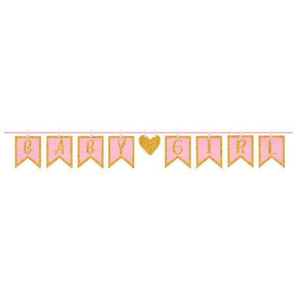 Buy Baby Shower Baby shower girl pennant banner sold at Party Expert