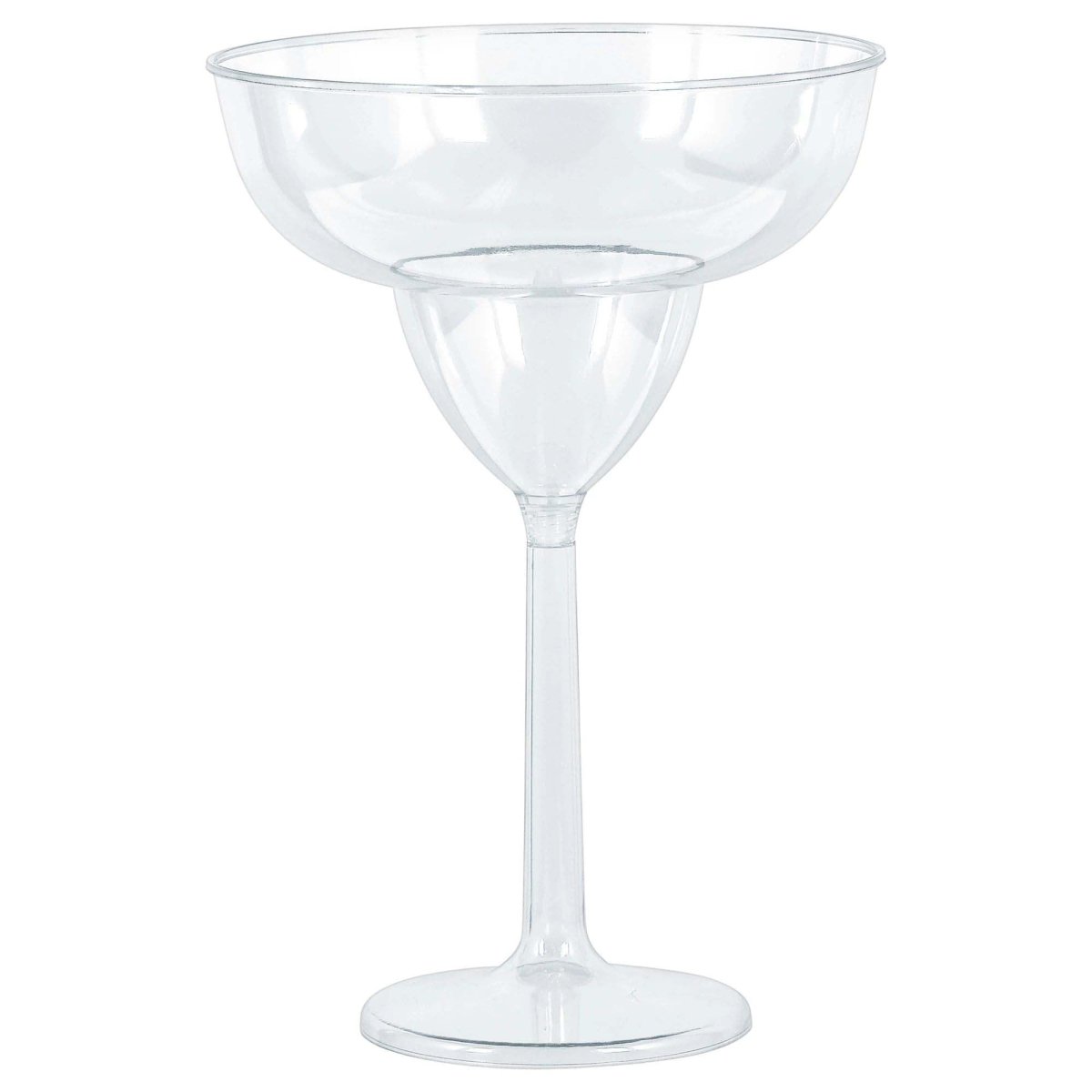 AMSCAN CA Disposable-Plasticware Clear Jumbo Margarita Plastic Glasses, 30 Oz, 4 Count 192937317372