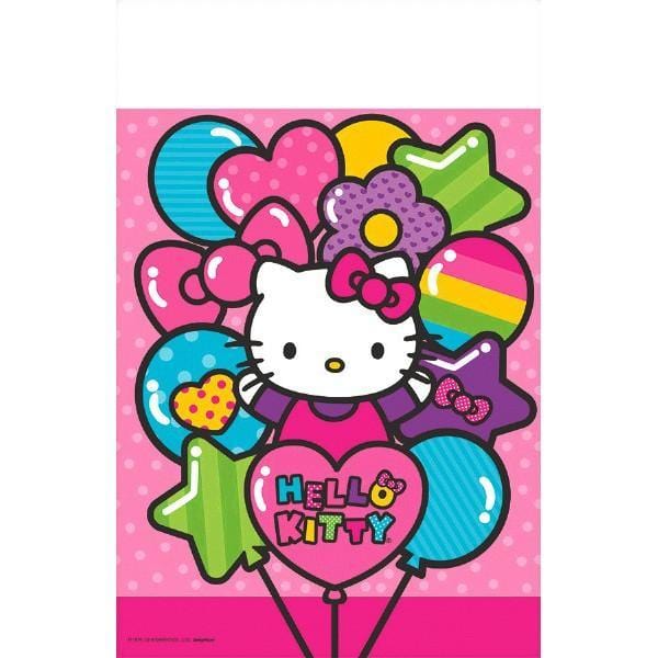 Buy Kids Birthday Hello Kitty Rainbow tablecover sold at Party Expert