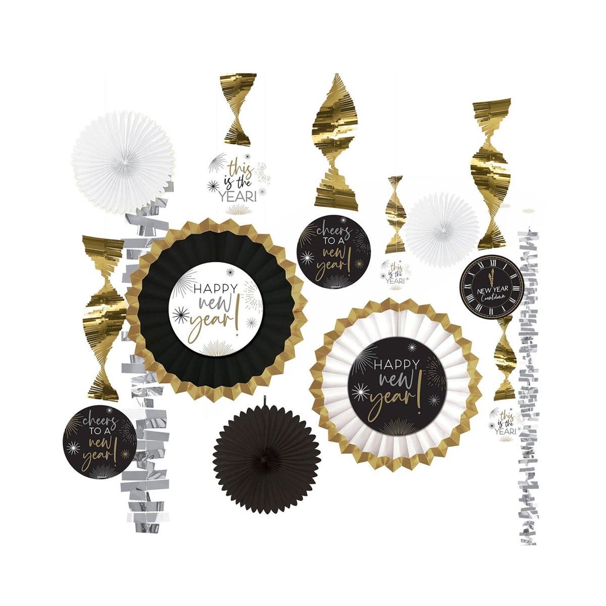 AMSCAN CA New Year New Year's Hanging Decorating Kit, 1 Count