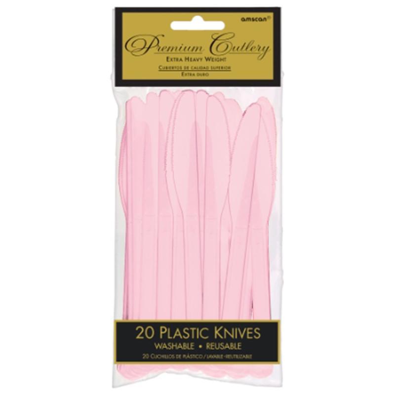 Buy Plasticware Plastic Knives - Blush Pink 20/pkg sold at Party Expert