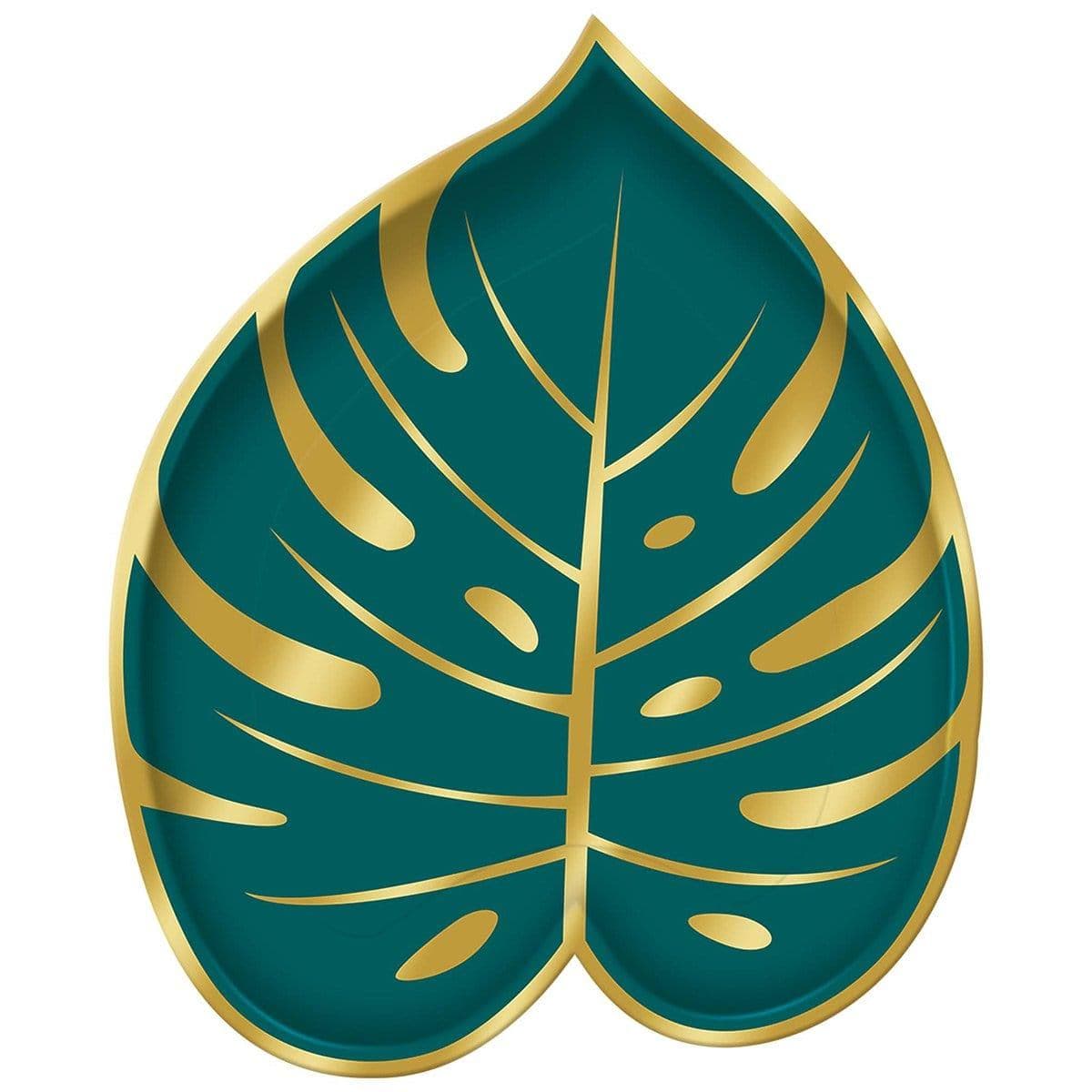 Buy Theme Party Key West Leaf Plates, 8 per Package sold at Party Expert