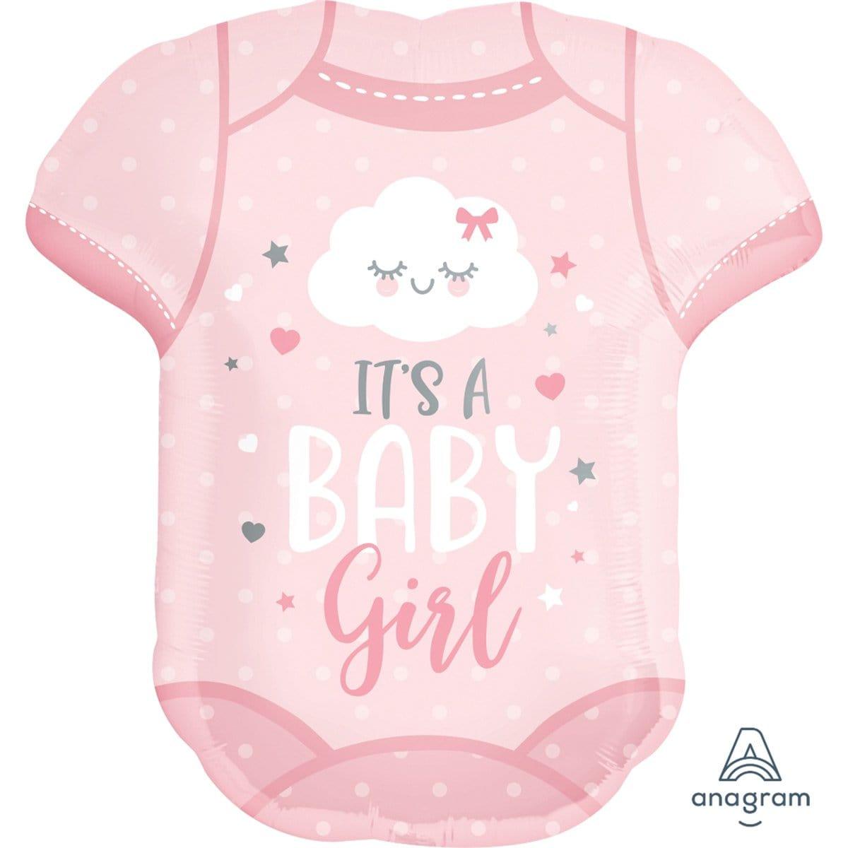 Buy Balloons Baby Girl Onesie Supershape Balloon sold at Party Expert