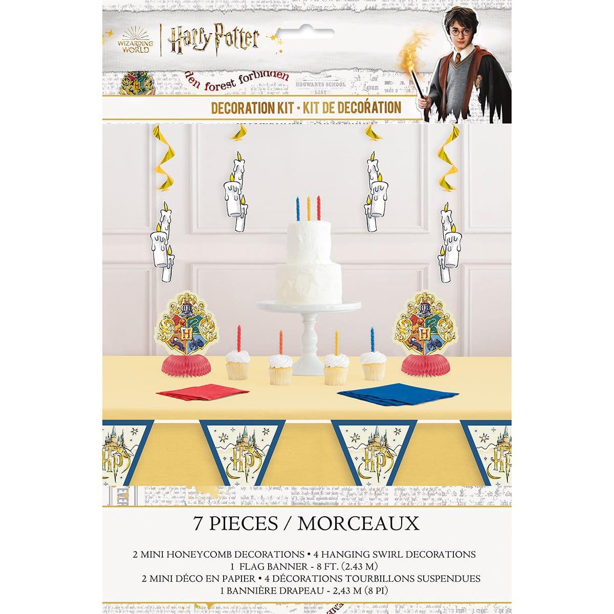 UNIQUE PARTY FAVORS Kids Birthday Harry Potter Decoration Kit, 7 Count