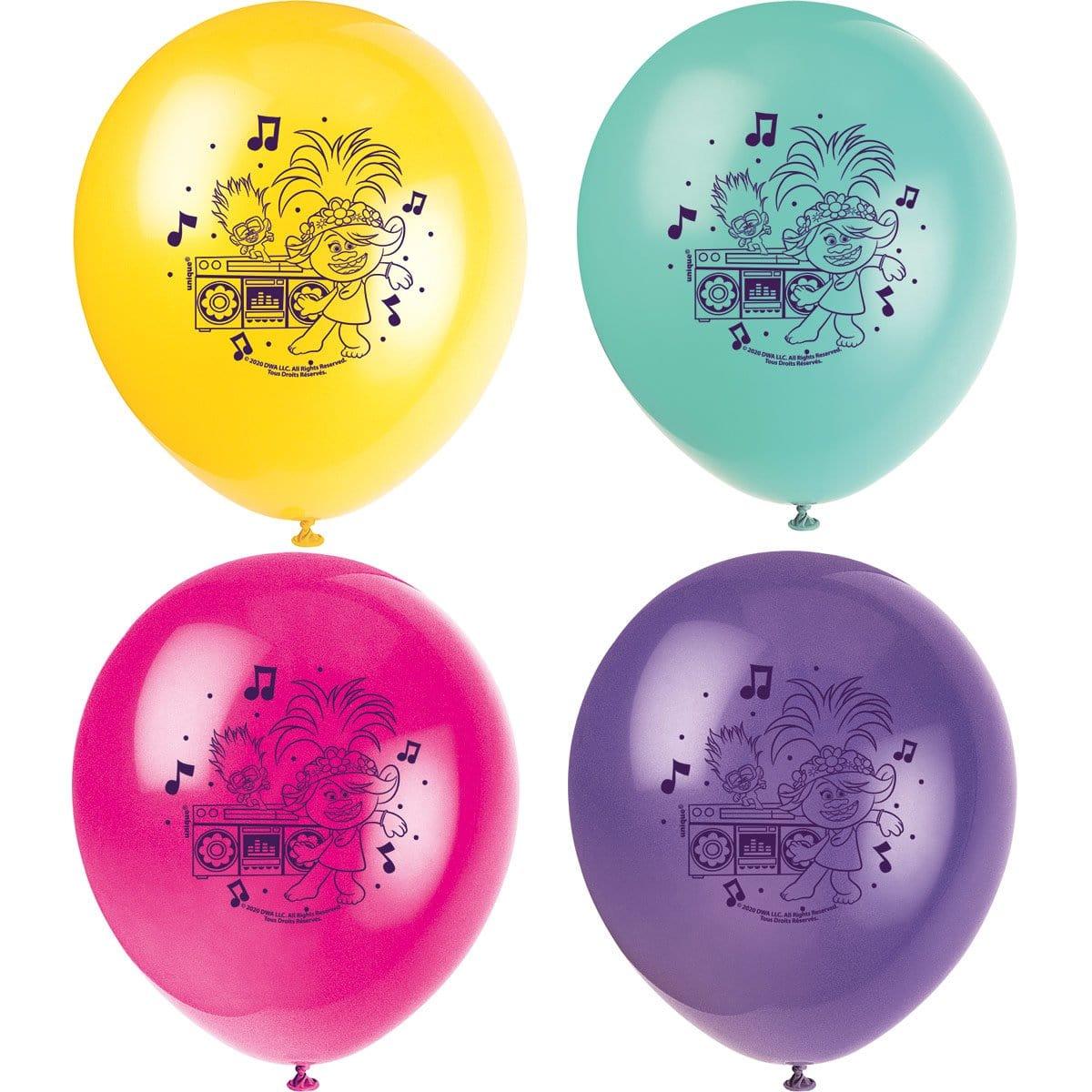 Buy Kids Birthday Trolls Latex Balloons, 8 Count sold at Party Expert